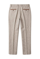 Ralph - Men's Cream Tweed Trousers