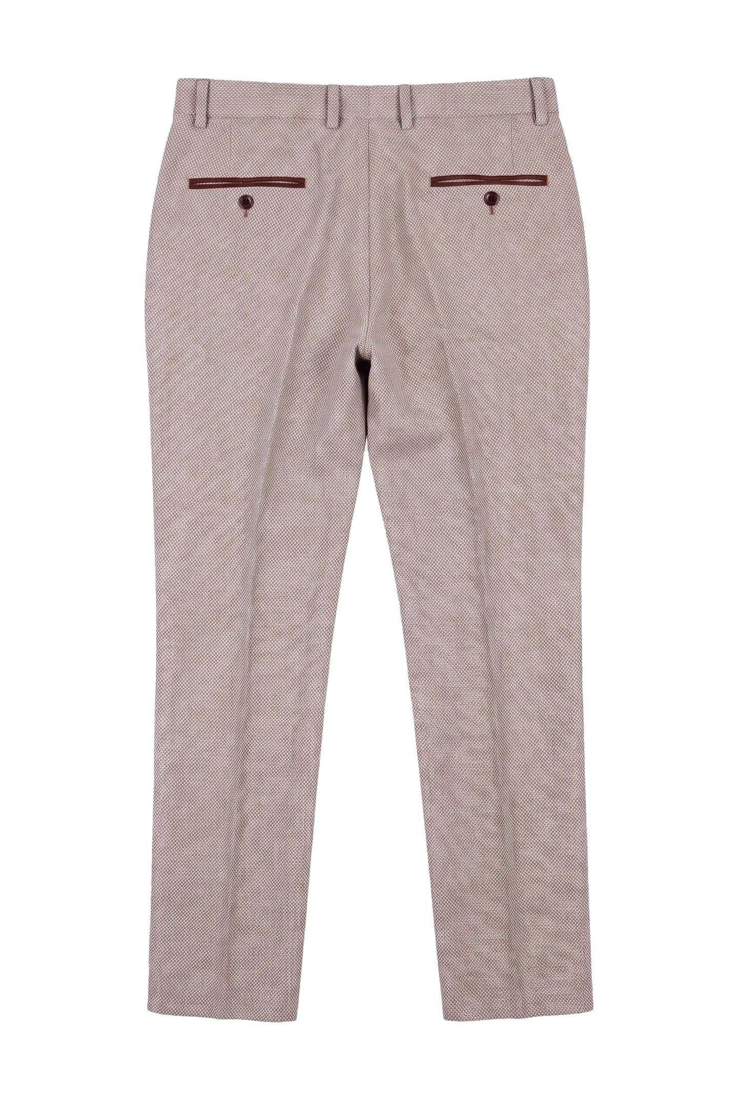 Ralph - Men's Cream Tweed Trousers