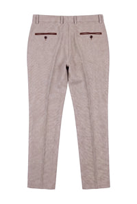 Ralph - Men's Cream Tweed Trousers