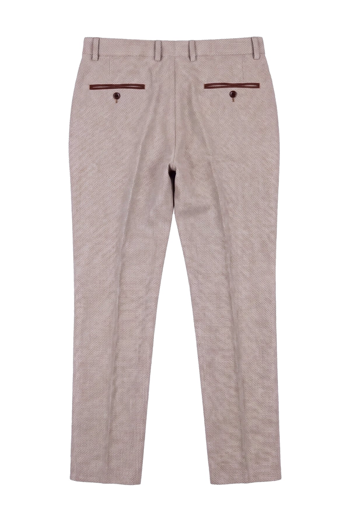 Ralph - Men's Cream Tweed Trousers