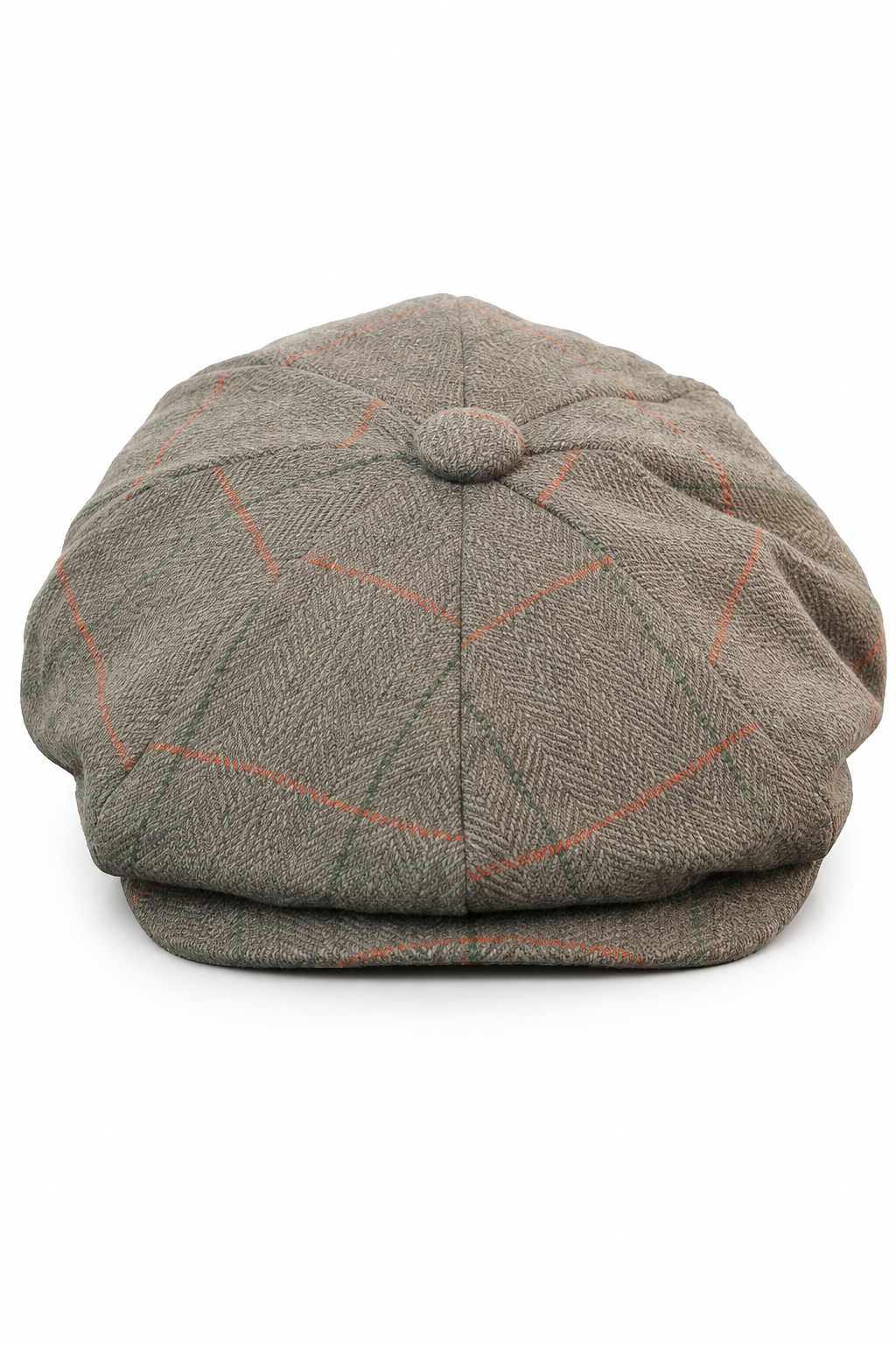 Mens Tweed Check Newsboy Cap