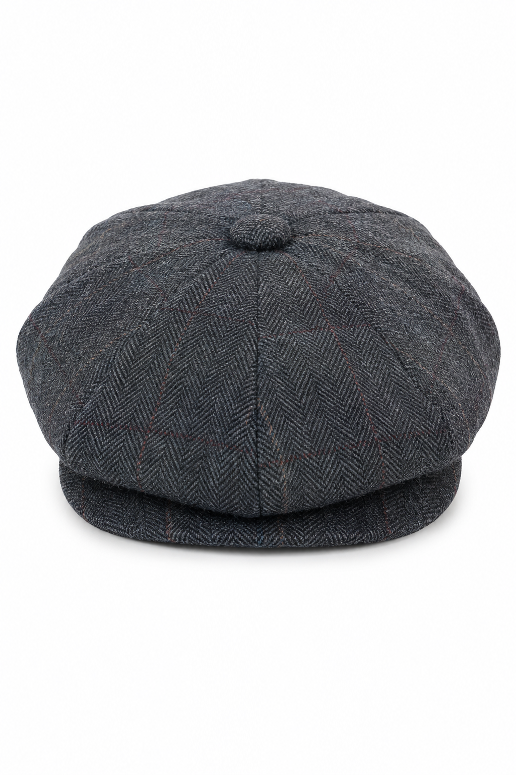 Mens Tweed Check Newsboy Cap