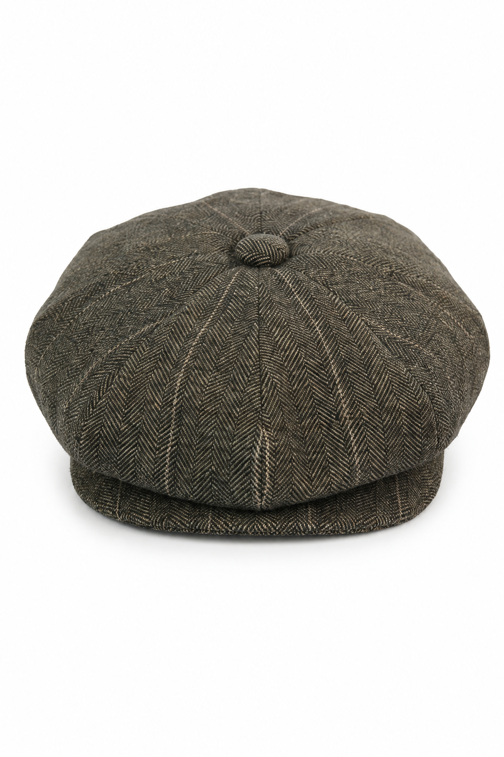 Mens Tweed Check Newsboy Cap
