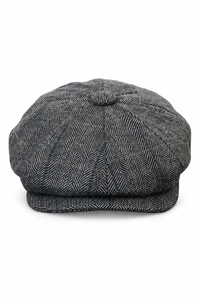 Mens Tweed Check Newsboy Cap