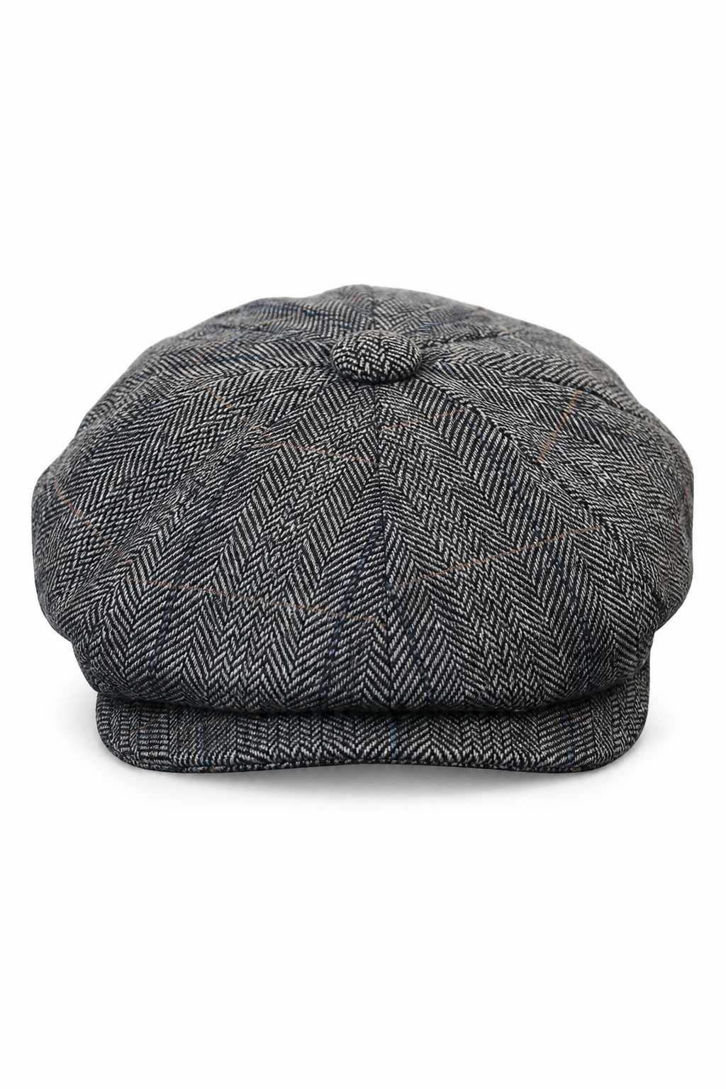 Mens Tweed Check Newsboy Cap