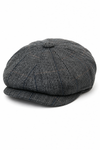 Mens Tweed Check Newsboy Cap
