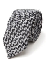 Men's Tweed Grey Tie Hankie Set Classic British Heritage Wool Herringbone