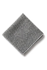 Men's Tweed Grey Tie Hankie Set Classic British Heritage Wool Herringbone