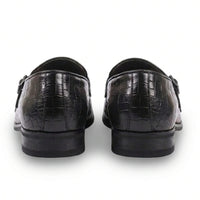 Men's Vegan Leather Double Monk Strap Loafers