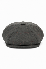 Mens Vintage Tweed Newsboy Hat