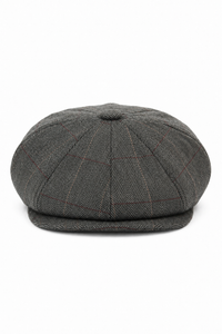 Mens Vintage Tweed Newsboy Hat