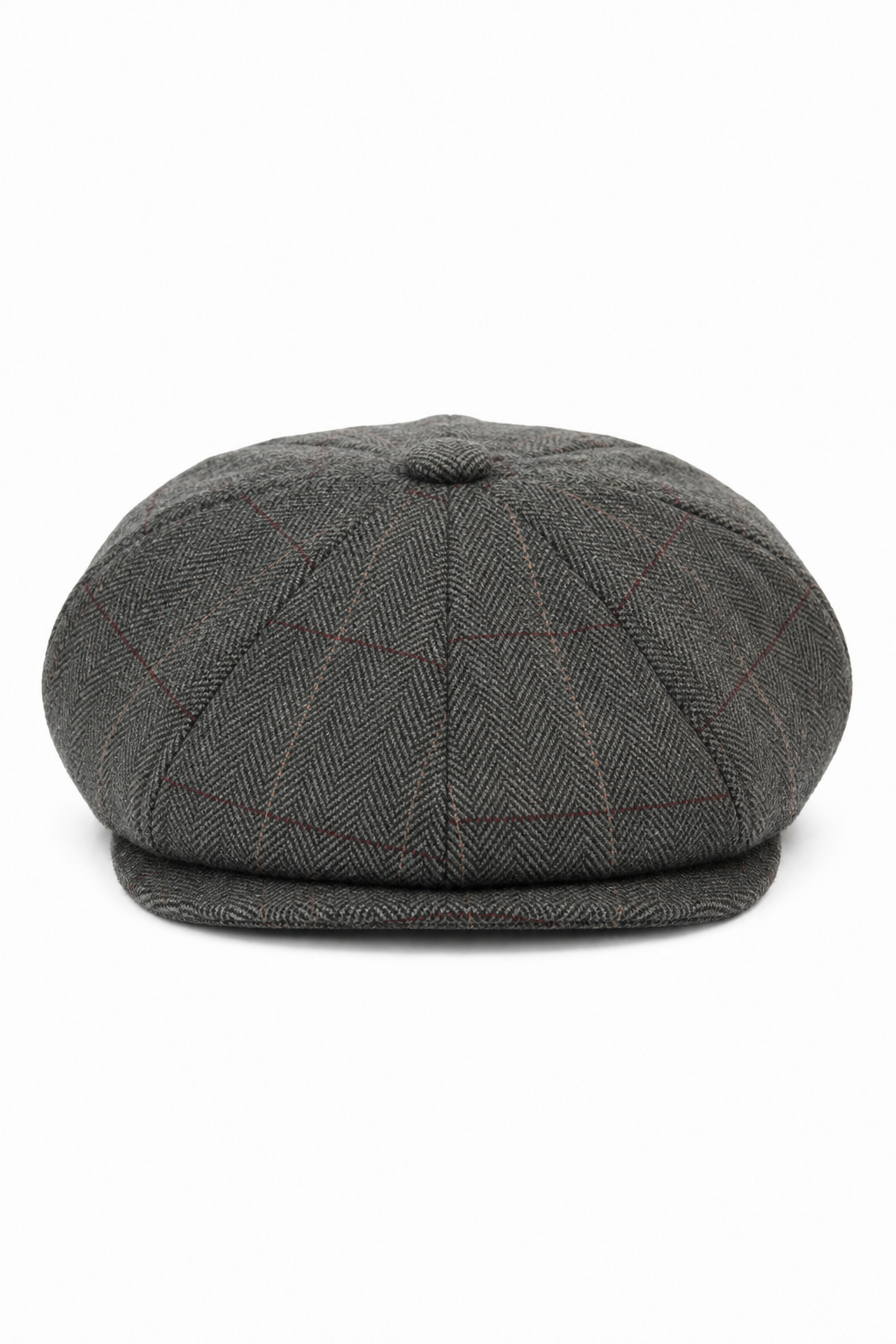 Mens Vintage Tweed Newsboy Hat