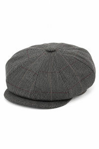 Mens Vintage Tweed Newsboy Hat