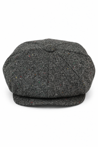 Mens Vintage Tweed Newsboy Hat