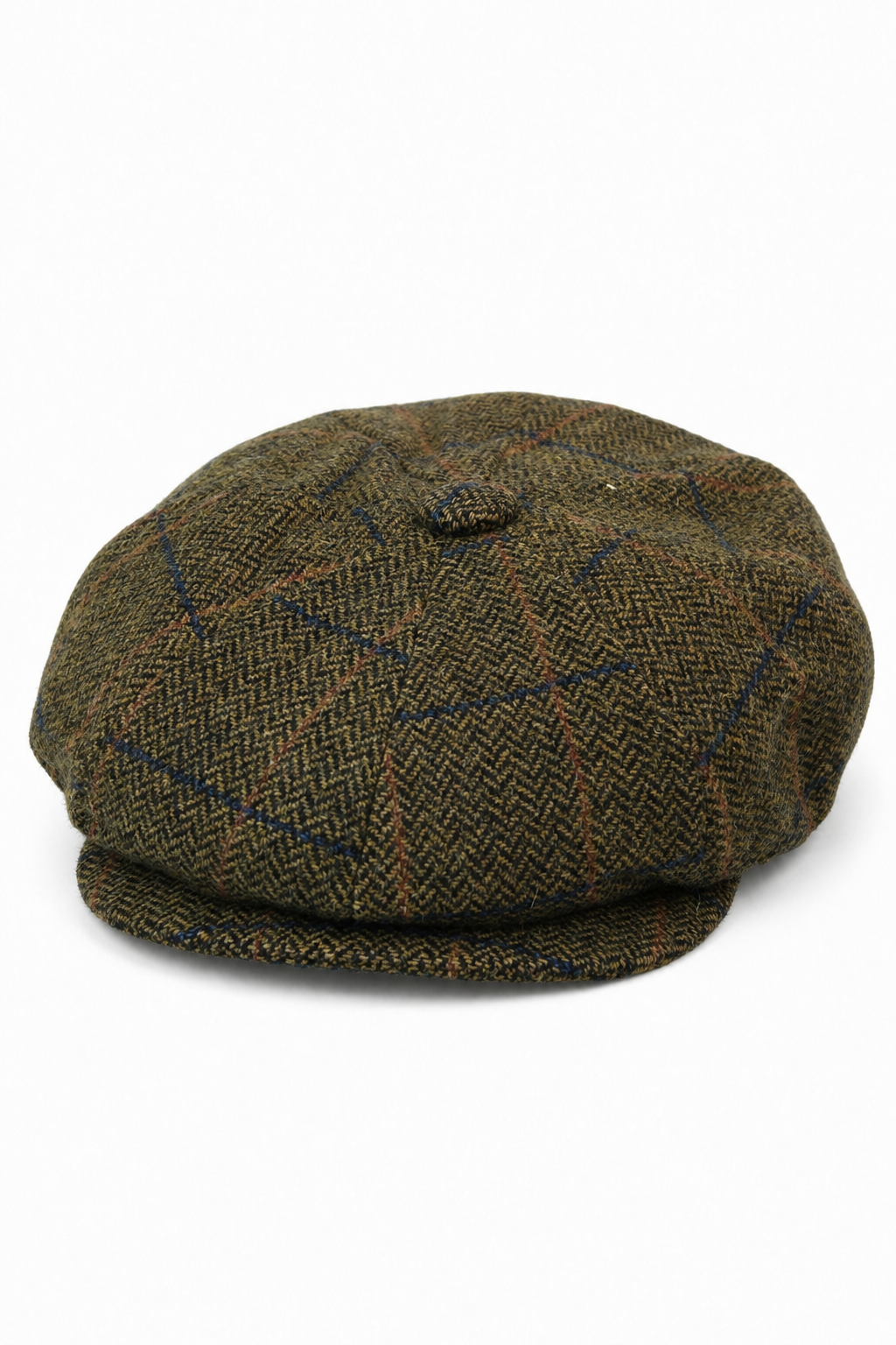 Mens Vintage Tweed Newsboy Hat