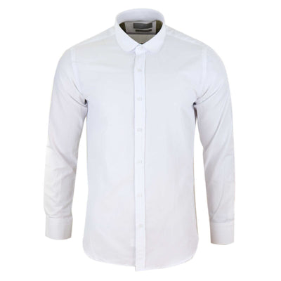 White club collar shirt