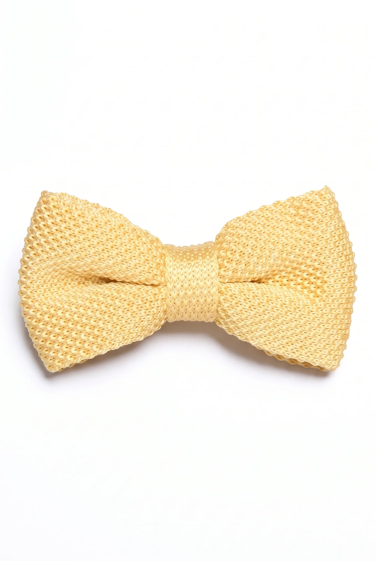 Men’s Yellow Knitted Bow Tie
