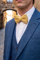 Men’s Yellow Knitted Bow Tie