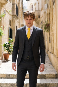 Men’s Yellow Knitted Tie