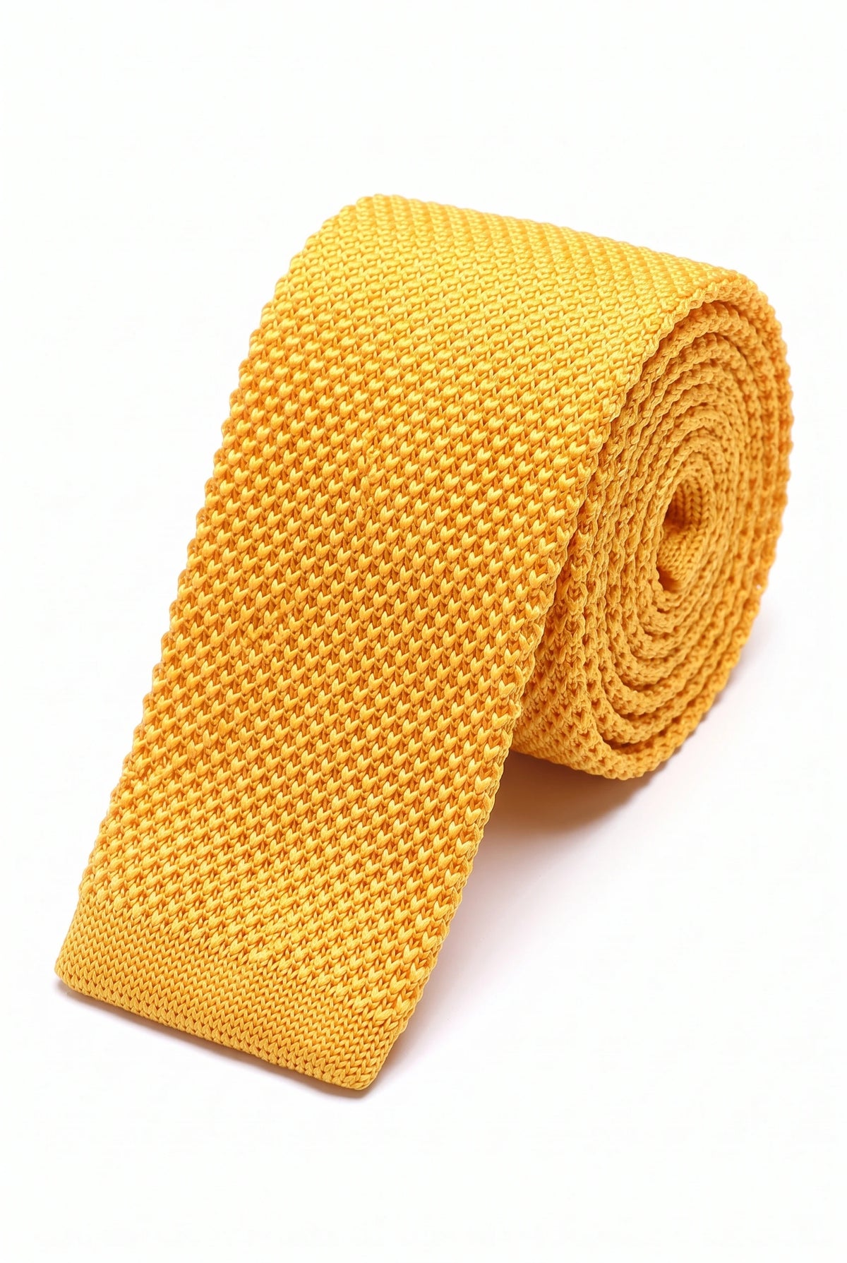 Men’s Yellow Knitted Tie
