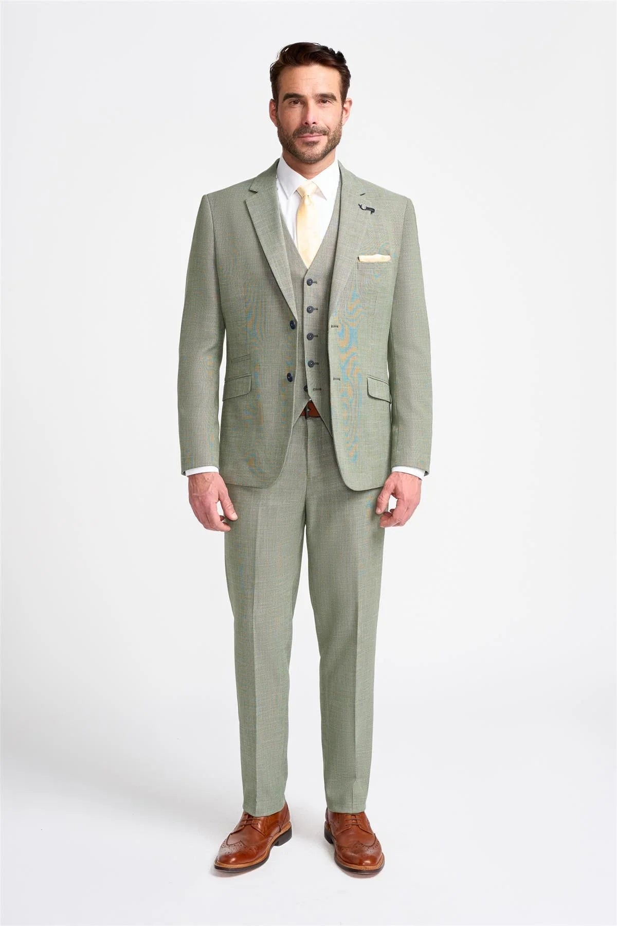 Miami - Men's Sage Green Summer Blazer Miami - Men's Sage Green Summer Blazer