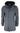 Mens 3/4 Long Overcoat Grey Jacket Coat Removable Hood Smart Casual Winter Warm Wool