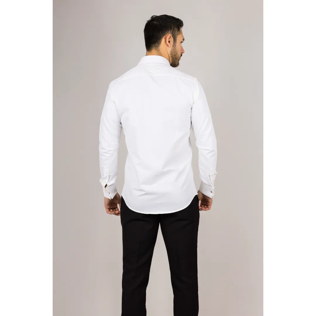 slim fit luxury cotton double cuff dress shirt Slim Fit Double Cuff Formal Shirts Slim Fit Luxury Cotton Double Cuff Dress Shirt
