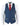 Mens Herringbone Tweed Vintage Check Waistcoat Velvet Trim Blue Brown Grey