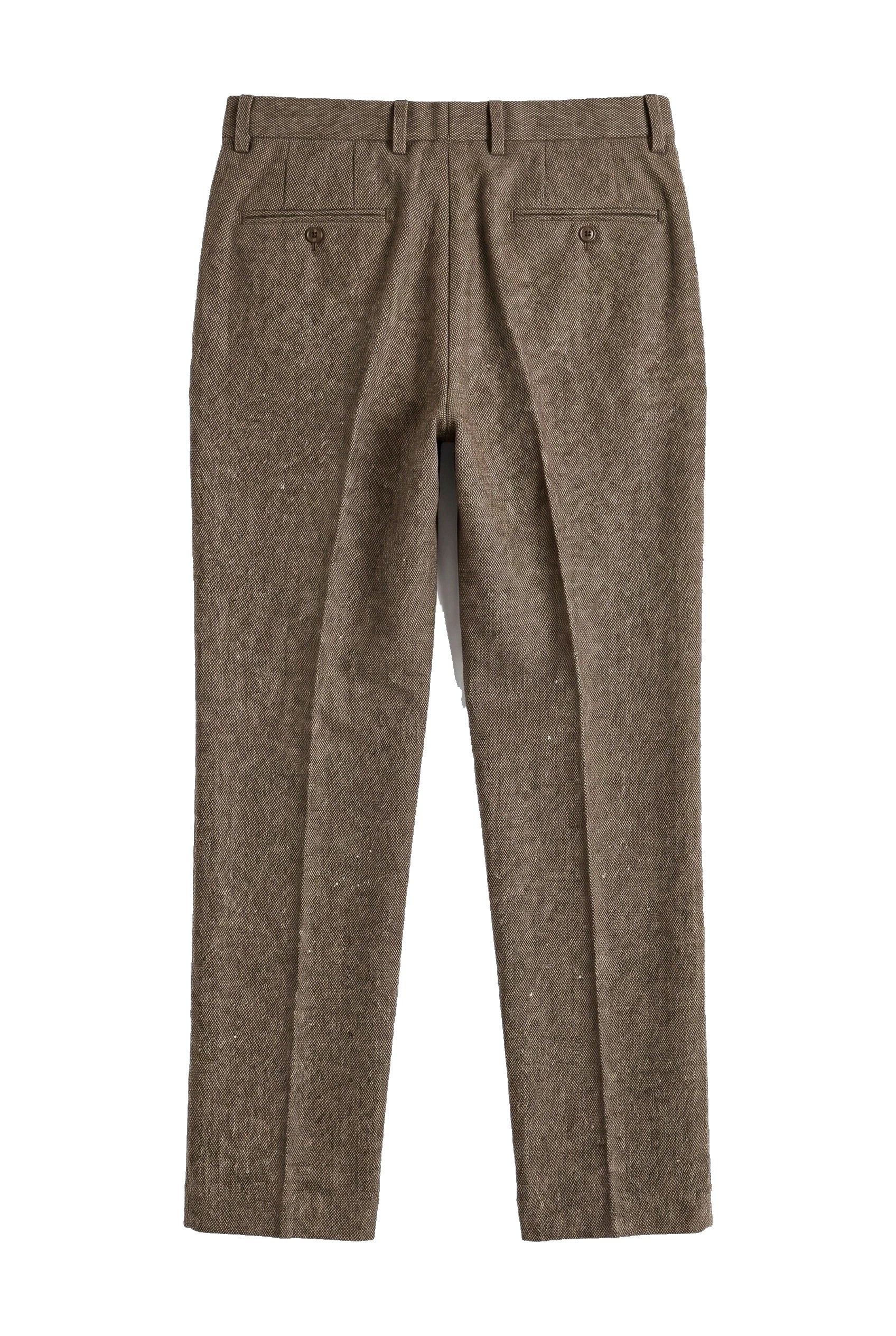 Oscar - Men's Brown Wool Blend Tweed Trousers
