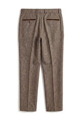 Oscar - Men's 3 Piece Brown Wool Blend Tweed Suit