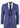 Mens Tweed Blue 3 Piece Check Suit Pocket Watch Tailored Fit Peaky Blinders