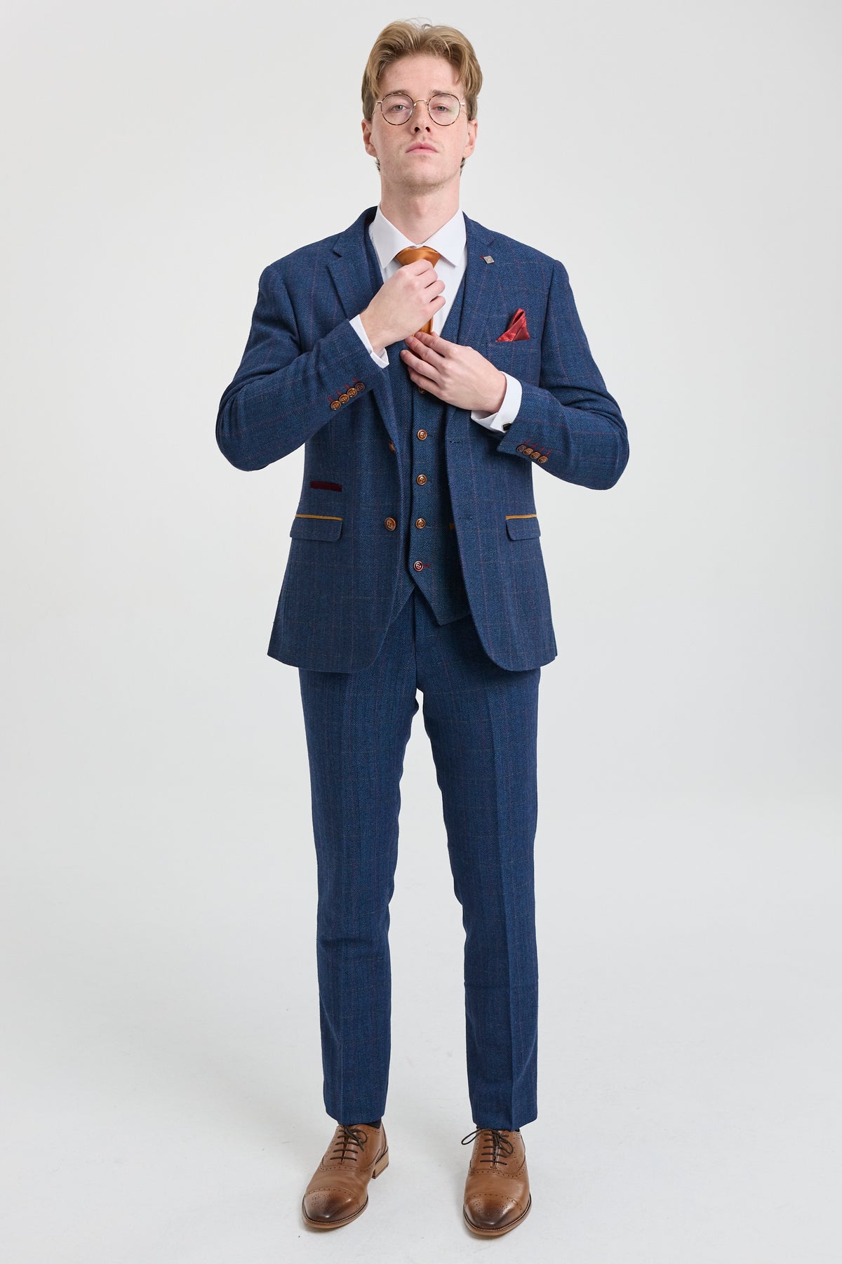 Cavani | Cavani Carnegi 3 Piece Blue Check Tweed Suit Menswearr Com 685 Cavani | Cavani Carnegi 3 Piece Blue Check Tweed Suit Menswearr Com 685