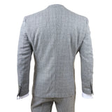 Men's Grey Classic Check Slim Fit 3 Piece Suit