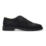Pedro - Men's Black Suede Matte Finish Lace-Up Derby Shoes