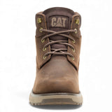 Pursue - Men's Dark Brown Leather Work Hiking Ankle Boots