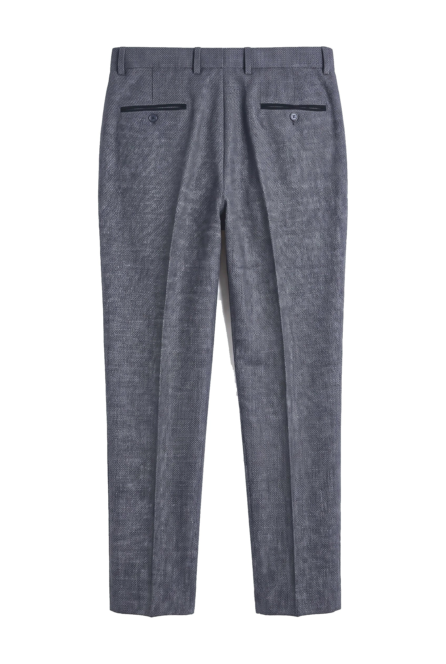 Ralph - Men's Navy Tweed Trousers