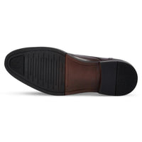 Regent - Men's Dark Brown Burnished Leather Derby Shoes