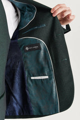 Regent - Men's Green Checked Tailored Fit Blazer