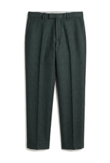 Regent - Men's Green Plaid Check Trousers