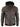 Men's Real Leather Bomber Jacket with Hood-Brown