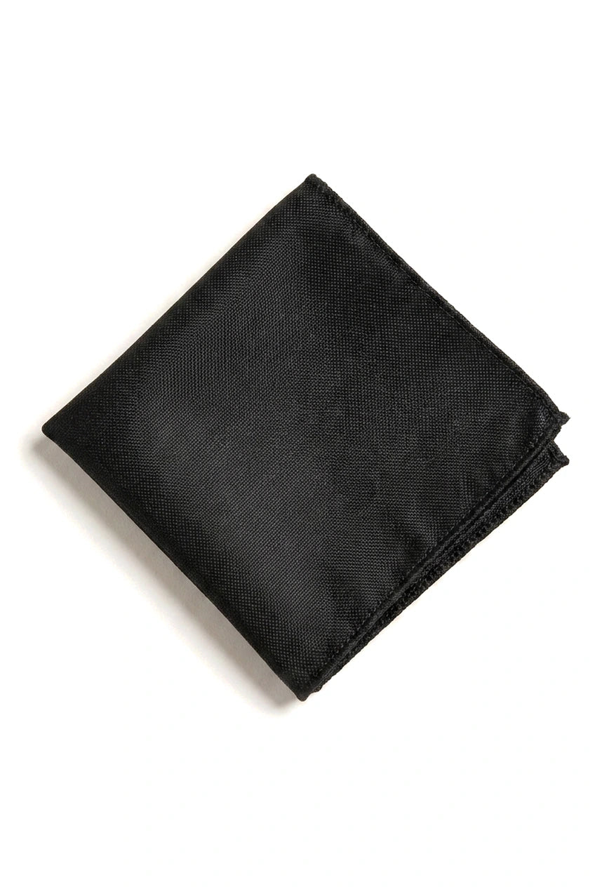 Satin Silk Textured Black Tie Gift Set Pocket Square Cuff Links Tie Matt Satin