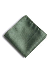 Satin Silk Textured Green Tie Gift Set Pocket Square Cuff Links Tie Matt Satin