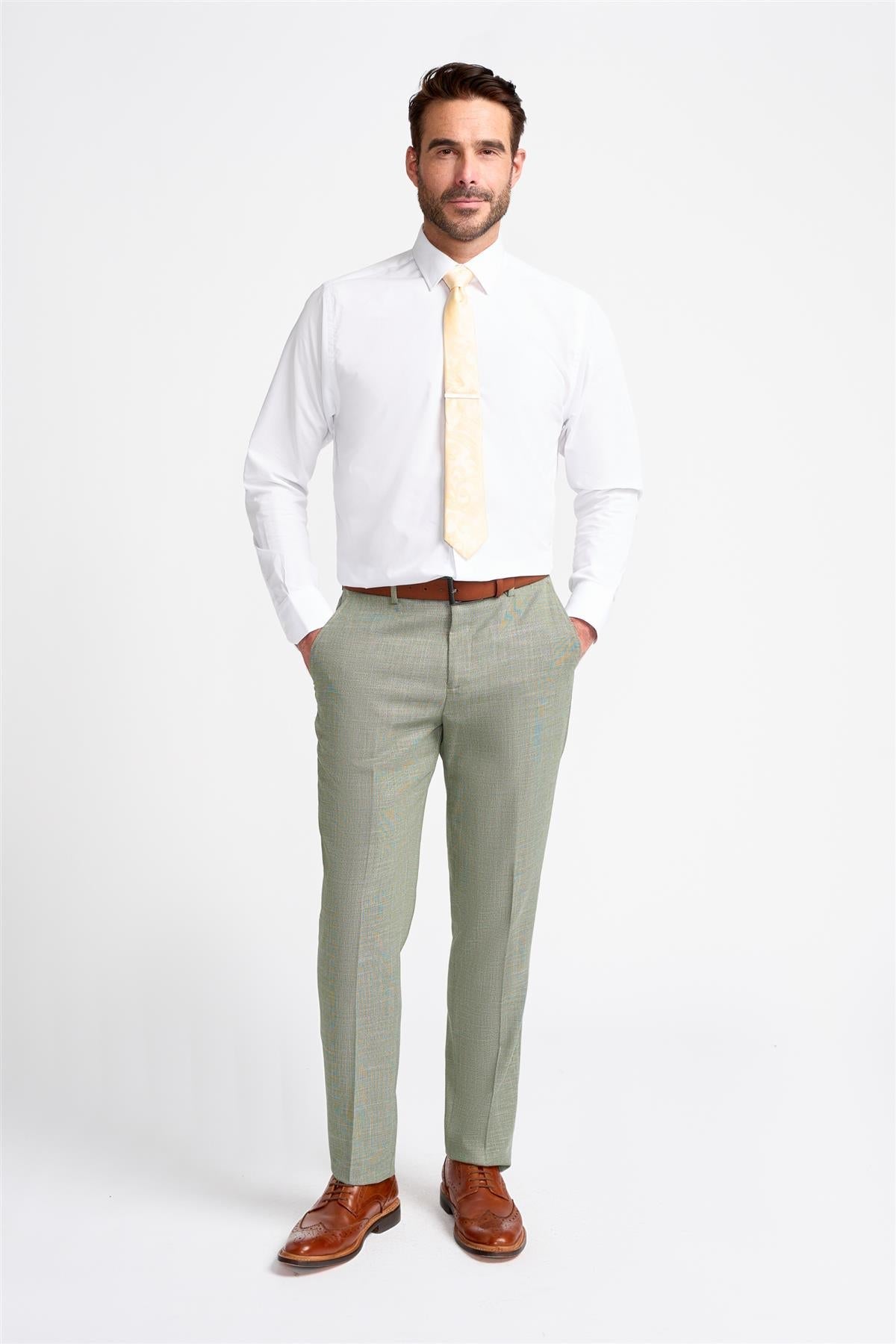 Miami - Men's Sage Green Summer Trousers