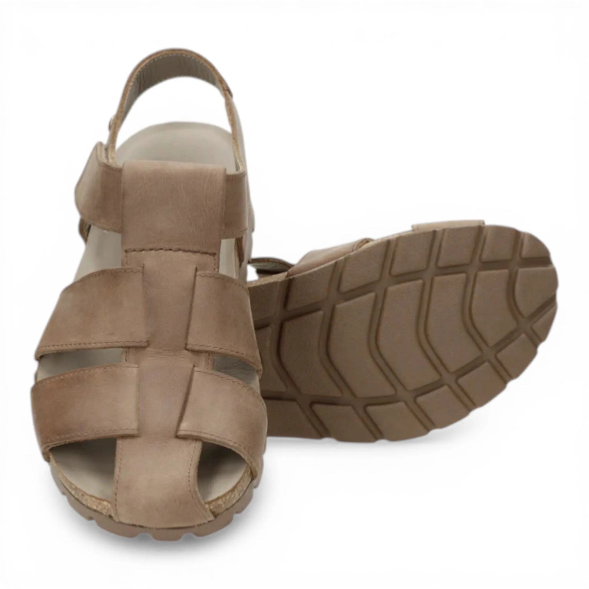 Stanley C8 - Men's Waterproof Taupe Leather Sandals