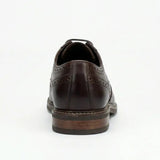 Stokes - Men's Brown Leather Wingtip Brogue Lace-Up Shoes