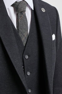 Mens Black Vintage 1920s Suit