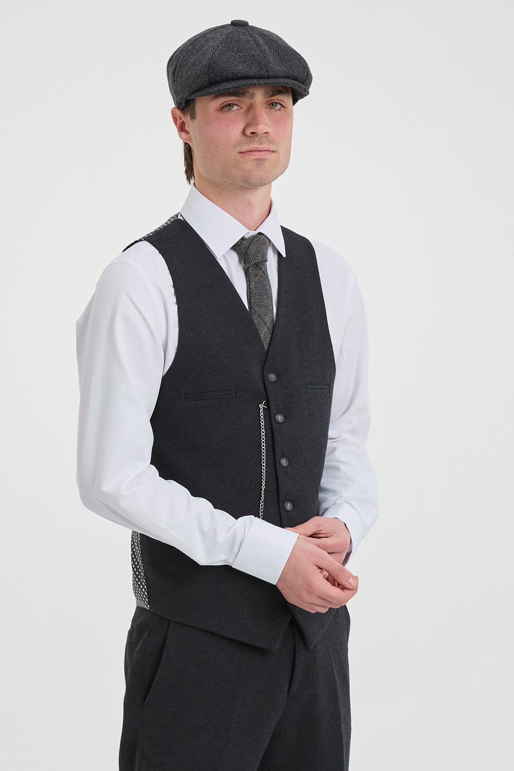 Suitmeister Boys 20's Gangster Grey Anzug für Jungen Vests & Waistcoats Jackets Suitmeister Boys 20's Gangster Grey Anzug für Jungen Vests & Waistcoats Jackets