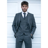 Mens Grey Wool Suit