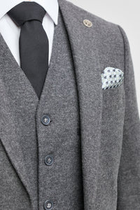 Mens Grey Wool 1920s Thomas Shelby Suit