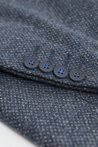 Mens 3 Piece Navy Suit with Double Breasted Waistcoat